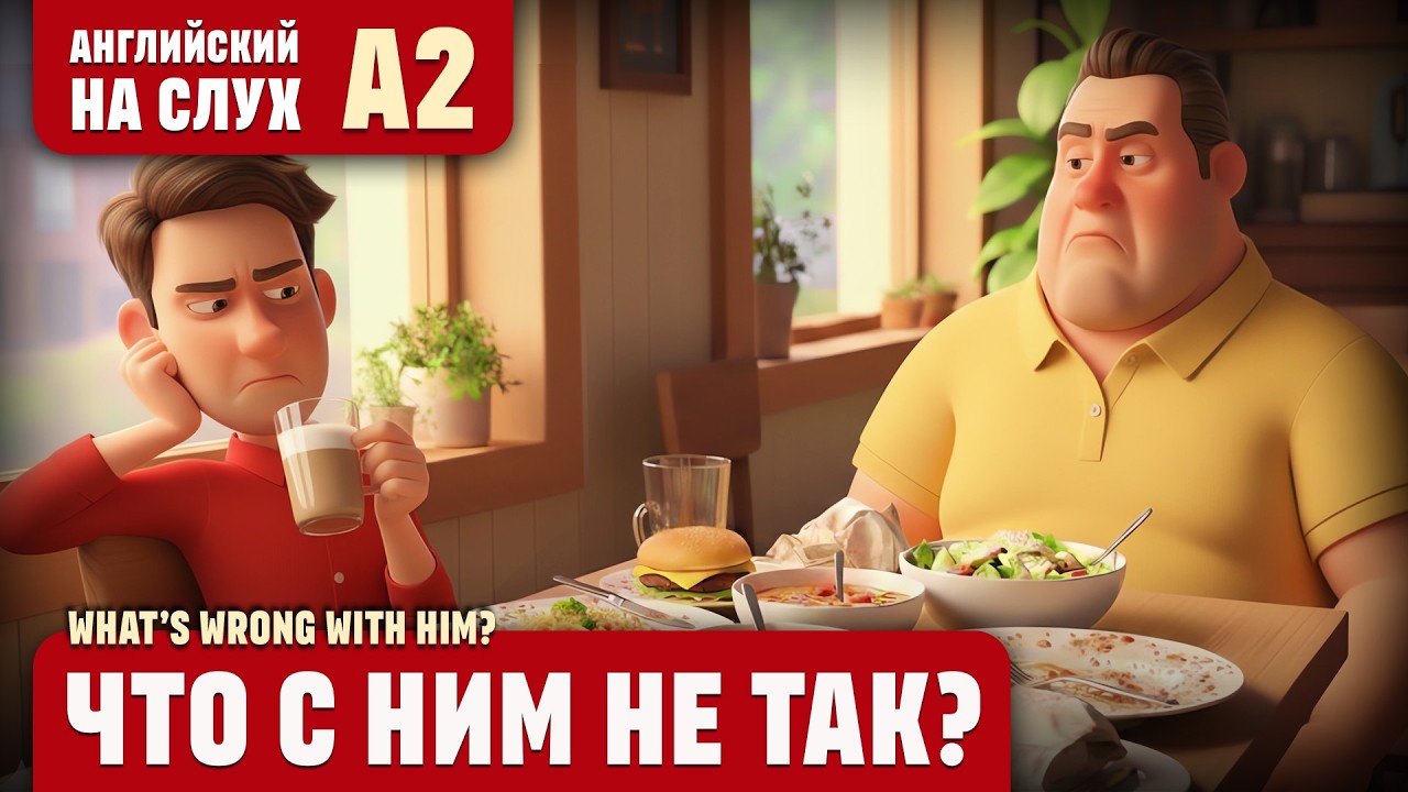 Что с ним не так? Весёлый рассказ (уровень А2). Английский на слух.