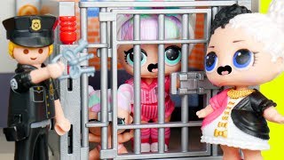 Unicorn Family Visit Playmobil Police Jail | LOL SURPRISE Fun Toys + Dolls for Kids | ToyEggVideos Unicorn Family Visit Playmobil Police Jail | LOL SURPRISE Fun Toys + Dolls for Kids | ToyEggVideos