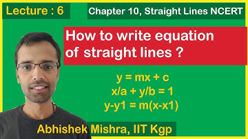 How to find equation of straight lines | Lec. 6
