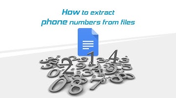 How to extract phone numbers from files