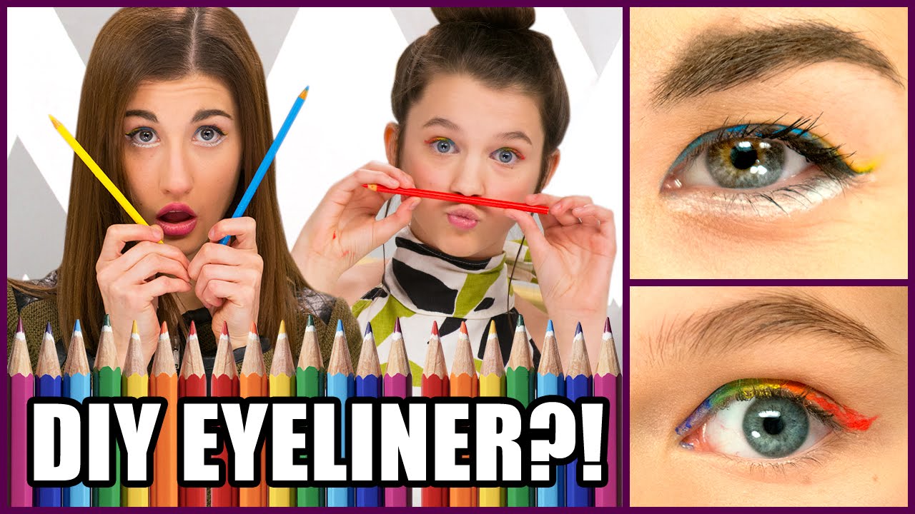 DIY Eyeliner with Colored Pencils?! - Makeup Mythbusters w/ Maybaby & Chloe  East - YouTube
