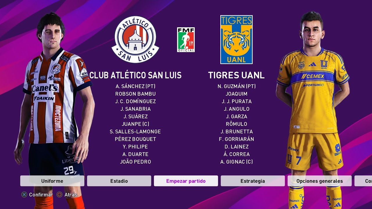 Liga MX Clausura 2026 - Jornada 1 - Atlético de San Luis vs Tigres ...
