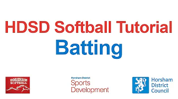 Softball Tutorial - Batting | Horsham District Sports Development