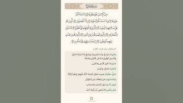 السراج في بيان غريب القران سورة المعارج 3 مع تلاوة الشيخ سعد الغامدي