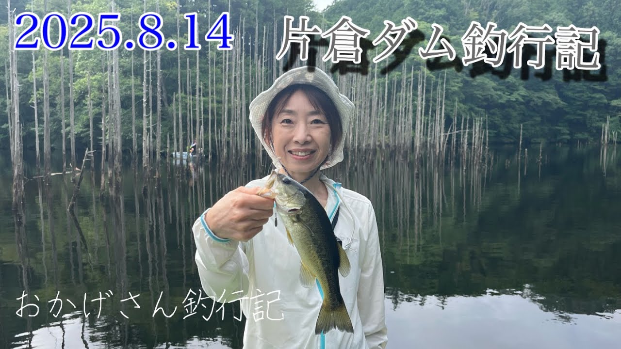 8月14日2025年片倉ダム釣行記　～笹川湖　/　片倉ダム・バス釣り～　Okagesan fishing notes Lure Fishing Large mouth bass