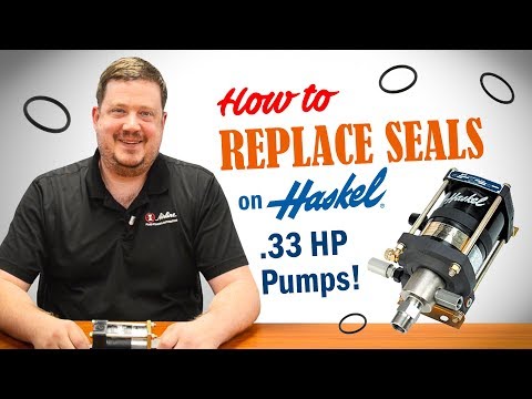 How To Replace Seals on Haskel .33 HP Pumps (Repair Tutorial for M, MS, 29723 & HAA Series)
