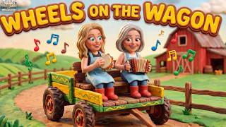 🚜 Wagon Sing-Along! Wheels on the Wagon & Classic Kids Songs | Little Lambs