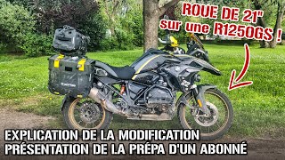 Une BMW R1250GS avec une roue de 21' !? Un abonné explique sa modification et présente sa prépa ! by MATT Adventure 14,382 views 1 month ago 26 minutes