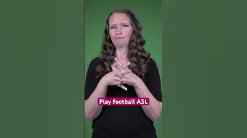 🏈 play football in ASL 🏈 fun ASL sports vocabulary  #asl #aslinteractive #nfl #football #shorts