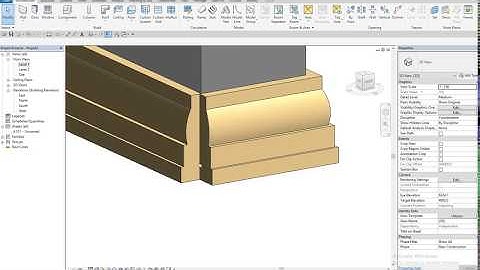 Revit - Xử lý giao nhau ghờ phào chỉ cho tường