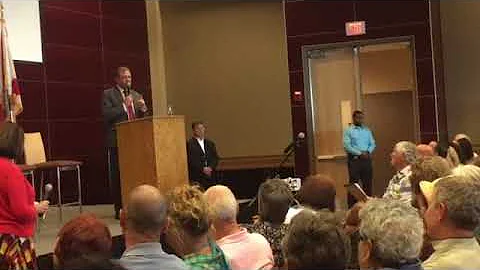 Rep. Neal Dunn fields questions at a town hall forum Sunday