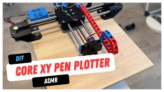 CoreXY pen plotter build and test | silent ASMR video