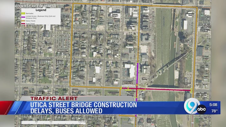 Oswego extends Utica Street Bridge closure due to 'unforeseen circumstances'