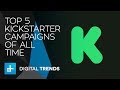 Top 5 kickstarter campaigns of all time