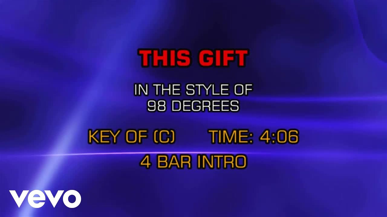 98 Degrees This Gift (Karaoke) YouTube
