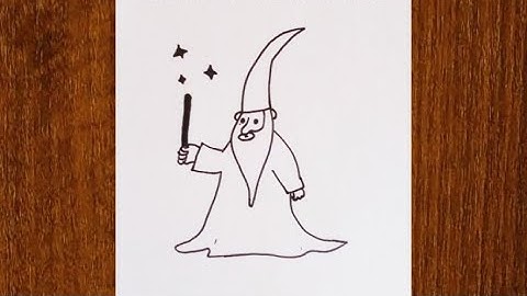 How To Draw A Wizard Step by step / Easy Drawing