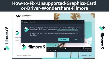 How to Fix Unsupported Graphics Card or Driver Wondershare Filmora