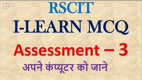 Rscit ilearn assessment 3