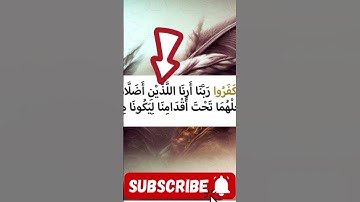 #سورة فصلت الآية ٢٩ #محمد #سعيد