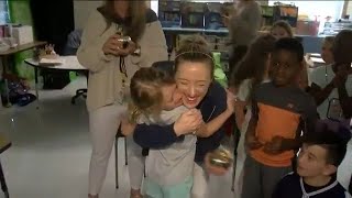 Collier County’s best educators surprised with Golden Apple awards