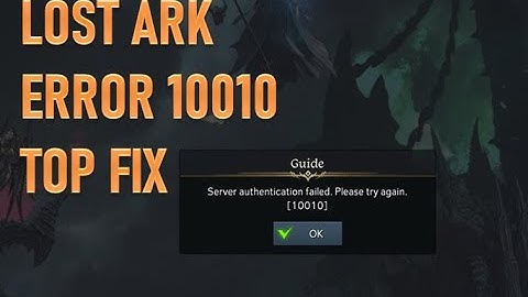 Lost Ark Error 10010