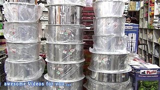 KITCHEN COOK WARE&TABLE WARE SHOPPING | Indian kitchen utensils shopping haul