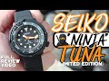 SEIKO &quot;Ninja&quot; TUNA Limited Edition (SNE577P1) Black Series | Full Review