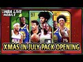 97 OVR Christmas In July Masters Pack Opening!! | NBA LIVE Mobile 21 S5 XMAS