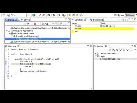 Eclipse Java Debugger Tutorial