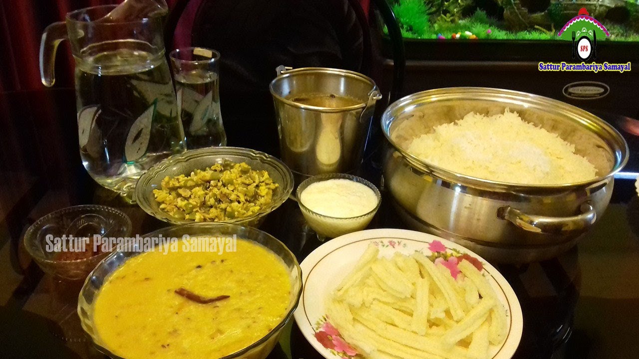 Lunch Menu Recipes in Tamil|Simple Lunch Menu Recipe|South Indian Lunch Menu In Tamil - YouTube