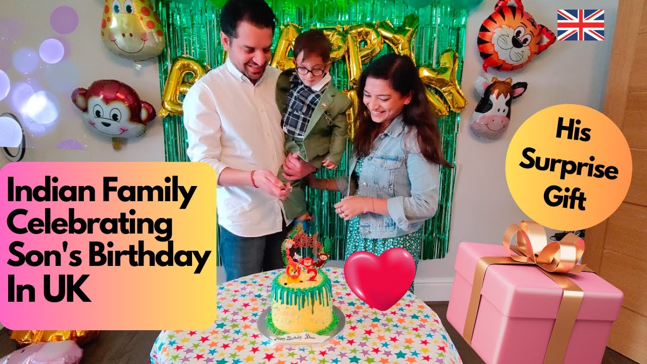 Our son's BIRTHDAY Celebration in UK 🥰 | Special Birthday Surprise!  | DESI COUPLE IN LONDON