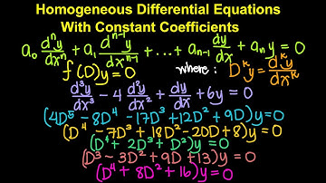 Homogeneous Differential Equations With Constant Coefficients (Tagalog/Filipino Math)