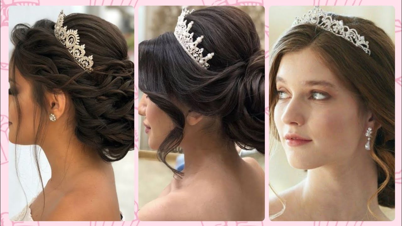 Princess hairstyle with crown - Hair Color Ideas - Beautiful Hairstyle