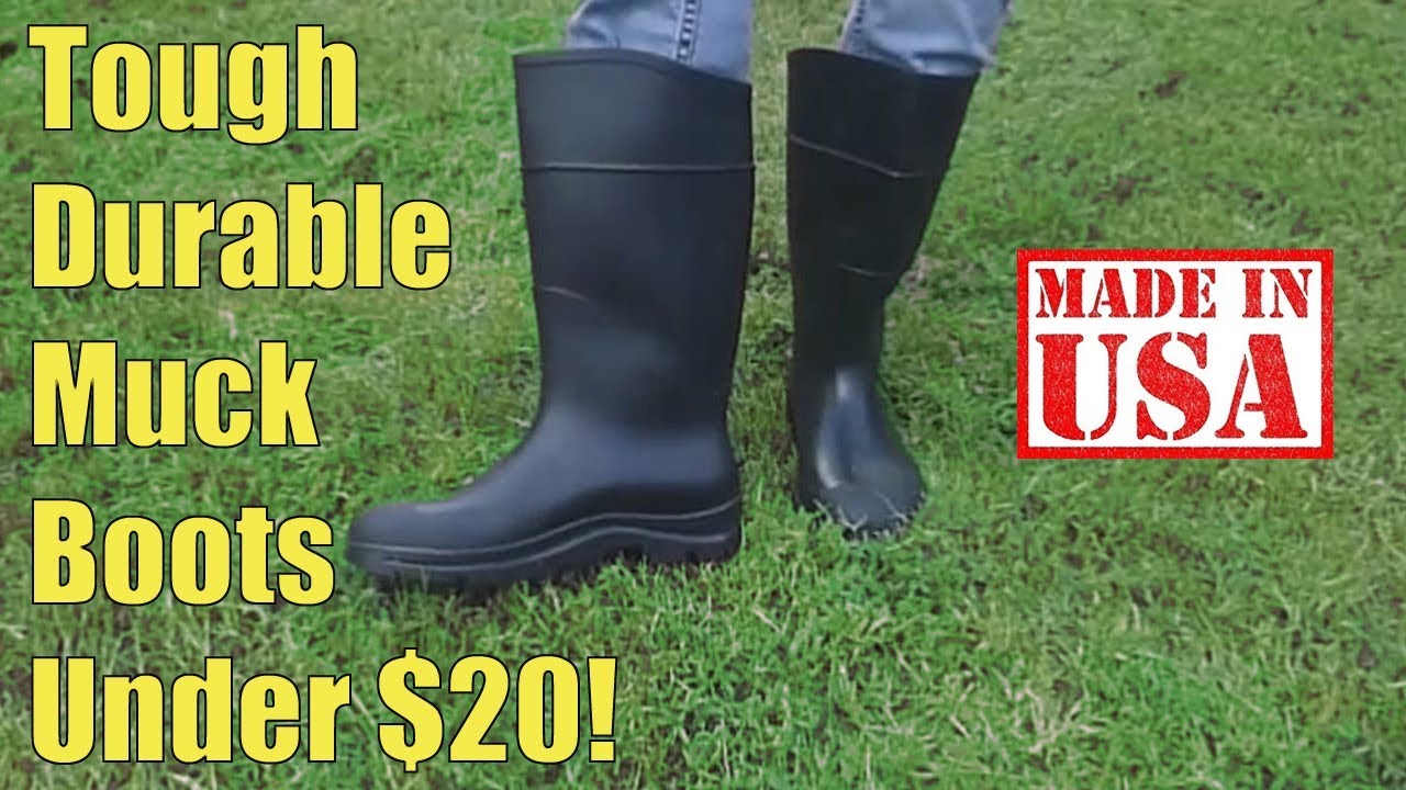 Best Budget Rain/Muck Boots For Homesteaders/Preppers - YouTube