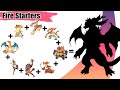 All Fire Starters Pokémon Fusion (Gen 1 to Gen 8)