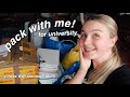 PACK WITH ME for University! | vlog