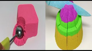 Very Satisfying and Relaxing Compilation 152 Kinetic Sand ASMR