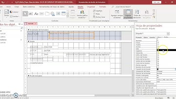 Video 7 Access Formulario modif diseño y cuadro combinado