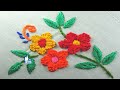 Hand Embroidery Amazing floral design with most attractive easy stitch for beginners