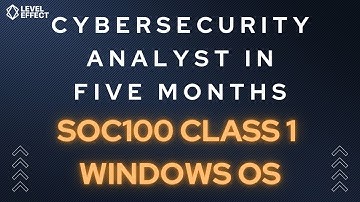 Cybersecurity Analyst Pt 1 - SOC100 - Windows OS, Architecture, Kernel & User Space, Desktop & GUI