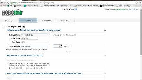 HOBOlink 6 and U30 Data Loggers Data Export Delivery