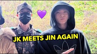 Jin almost cries when meeting Jungkook again (JK entrance ceremony)