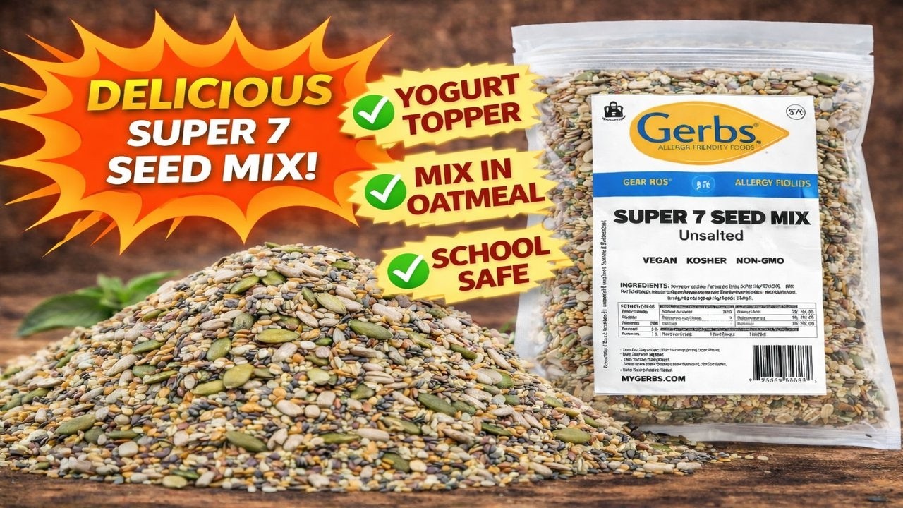7 Seed Raw Mix NEW - Allergy Friendly Foods - Gerbs