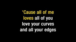 Video Mix - John Legend   "All Of Me" Karaoke - Playlist 