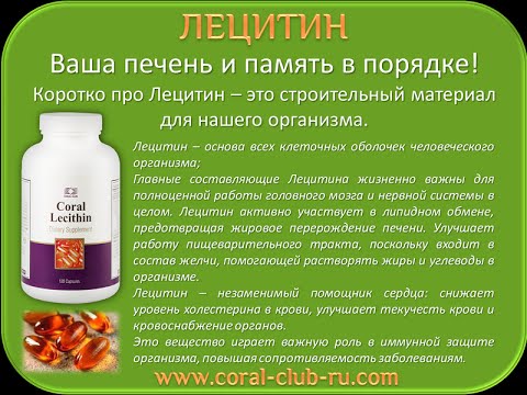Корал Лецитин / Coral Lecithin - ВАША ПЕЧЕНЬ И ПАМЯТЬ В ПОРЯДКЕ - YouTube