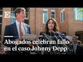 Abogada de JOHNNY DEPP celebra VEREDICTO del JUICIO contra AMBER HEARD | EL PAÍS