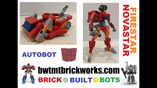 Transformers Firestar NovaStar MOC by BWTMT BRICKWORKS BRICK BUILT BOTS