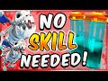 3 CROWN IN 1 MINUTE! NO SKILL SKELETON DRAGON CLONE! — Clash Royale