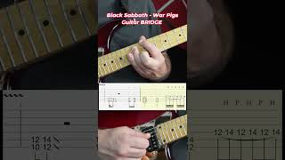 Black Sabbath - War Pigs Guitar Bridge Resimi