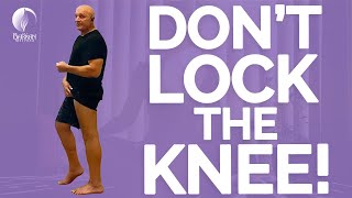 Don't Lock The Knee Hot Yoga in Balancing Postures!!